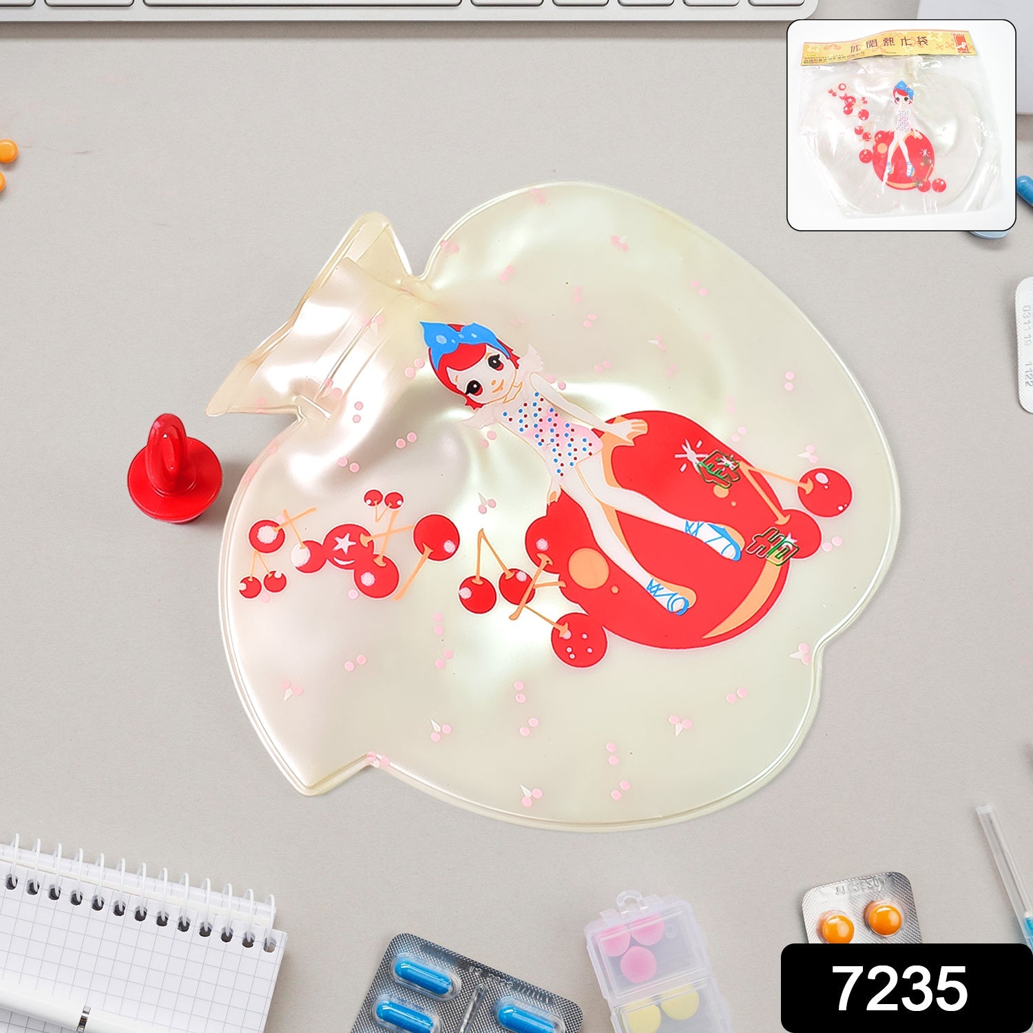 Apple Hot Water Bottle Bag For Pain Relief Apple Hot Water Bottle Bag For Pain Relief